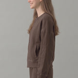 PRE SHRUNK STITCHED COTTON TERRY CARDIGAN