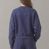PRE SHRUNK STITCHED COTTON TERRY CARDIGAN