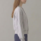 PRE SHRUNK STITCHED COTTON TERRY CARDIGAN