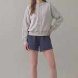 PRE SHRUNK STITCHED COTTON TERRY CARDIGAN