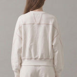 PRE SHRUNK STITCHED COTTON TERRY CARDIGAN