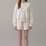 PRE SHRUNK STITCHED COTTON TERRY CARDIGAN