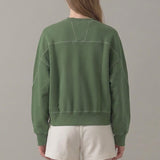 PRE SHRUNK STITCHED COTTON TERRY CARDIGAN