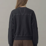 PRE SHRUNK STITCHED COTTON TERRY CARDIGAN