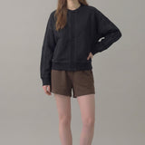 PRE SHRUNK STITCHED COTTON TERRY CARDIGAN