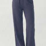 Washed Cotton Long straght pants