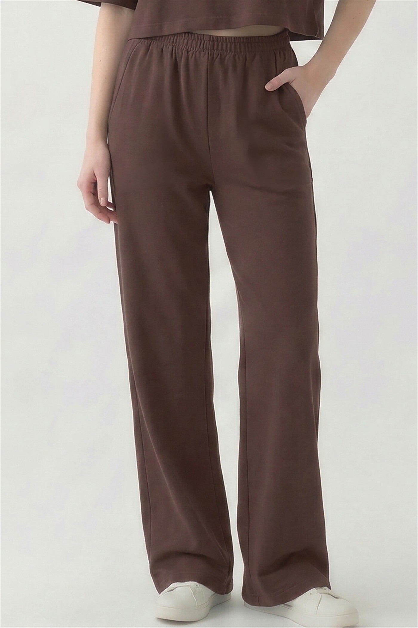 Washed Cotton Long straght pants