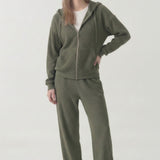 SOFT WAFFLE STRAIGHT PANTS