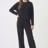 Washed Cotton Long straght pants