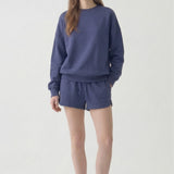 PRE SHRUNK COTTON TERRY DRAWSTRING DOLPHIN SHORT