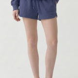 PRE SHRUNK COTTON TERRY DRAWSTRING DOLPHIN SHORT