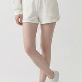 PRE SHRUNK COTTON TERRY DRAWSTRING DOLPHIN SHORT