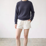 PRE SHRUNK COTTON TERRY DRAWSTRING DOLPHIN SHORT