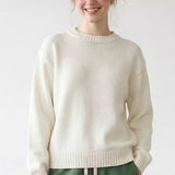 BASIC COTTON SWEATER