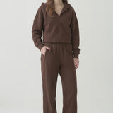 PRE SHRUNK COTTON TERRY WIDE PANTS