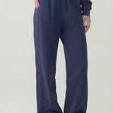 PRE SHRUNK COTTON TERRY WIDE PANTS