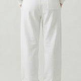 PRE SHRUNK COTTON TERRY WIDE PANTS