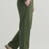 PRE SHRUNK COTTON TERRY WIDE PANTS