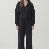 PRE SHRUNK COTTON TERRY WIDE PANTS