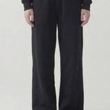PRE SHRUNK COTTON TERRY WIDE PANTS