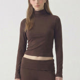 Contour Mock Neck Tee