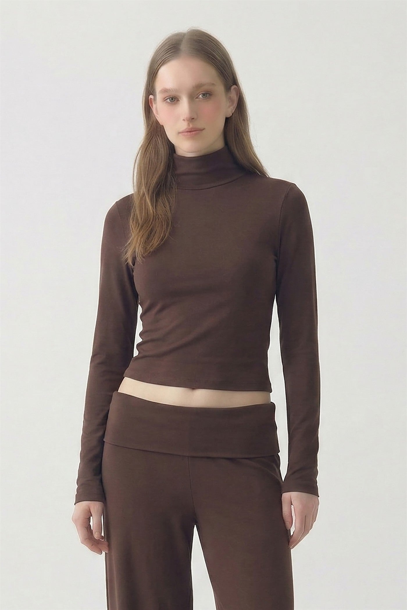 Contour Mock Neck Tee