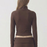 Contour Mock Neck Tee