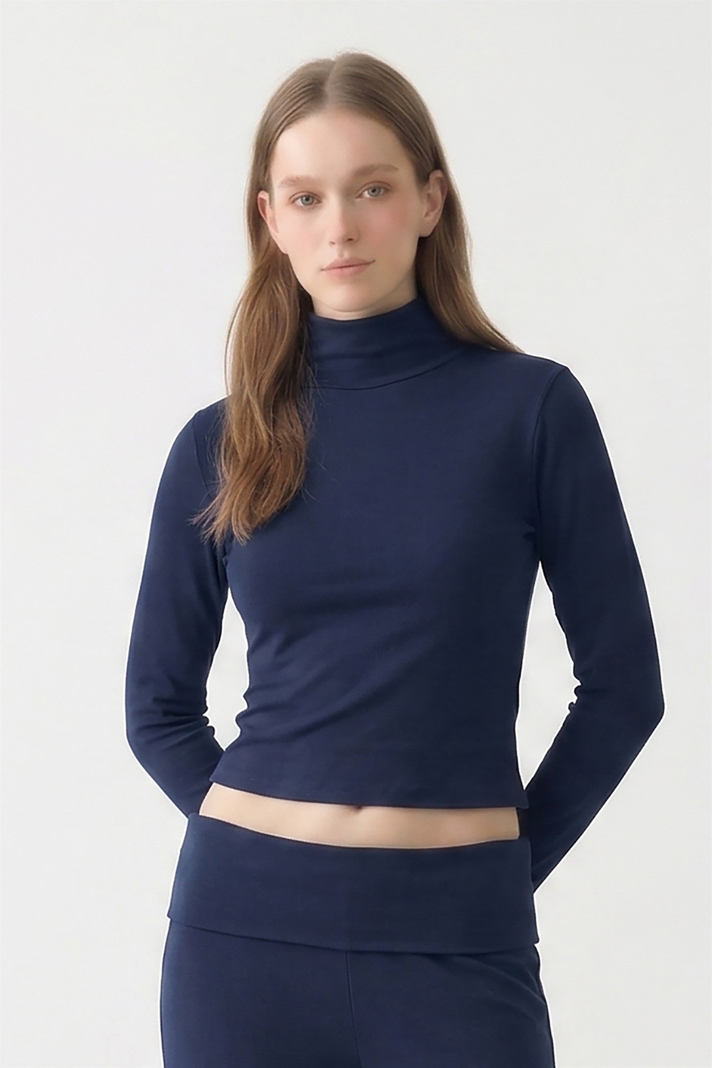 Contour Mock Neck Tee