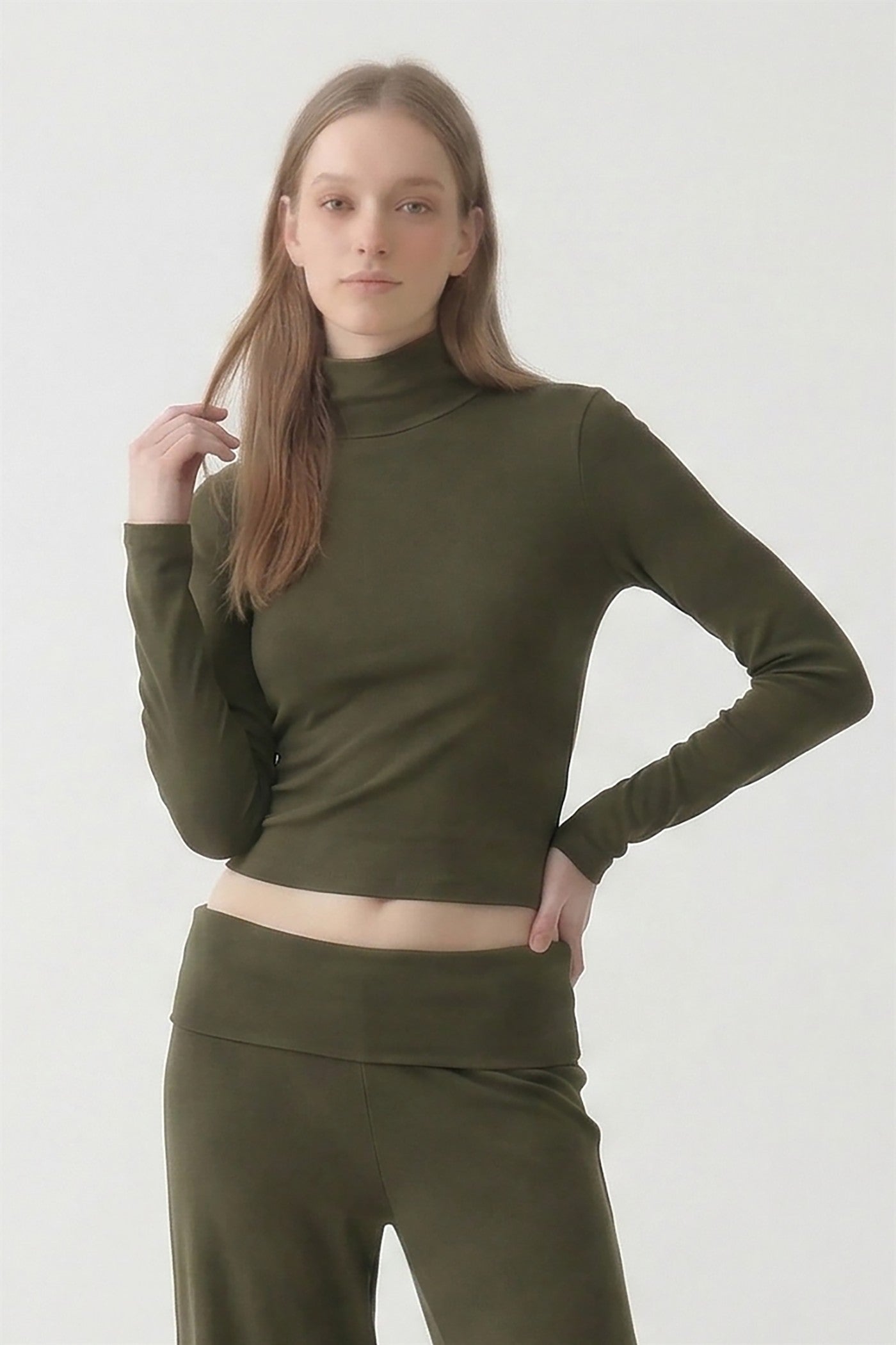 Contour Mock Neck Tee