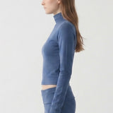 Contour Mock Neck Tee