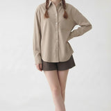 WRINKLED SOFT LOOSE FIT SHIRT