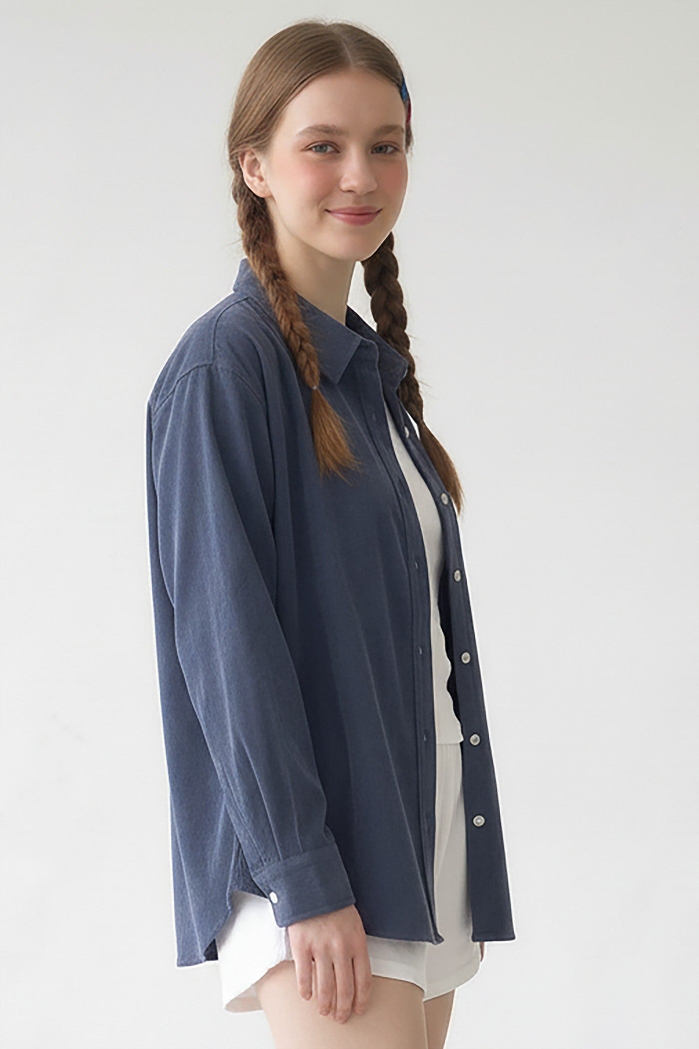 WRINKLED SOFT LOOSE FIT SHIRT