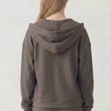 SOFT WAFFLE HOODIE ZIP
