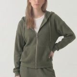 SOFT WAFFLE HOODIE ZIP
