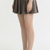LOW WAIST PLAID TENNIS SKIRT
