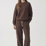 PRE SHRUNK COTTON TERRY WIDE JOGGER PANTS