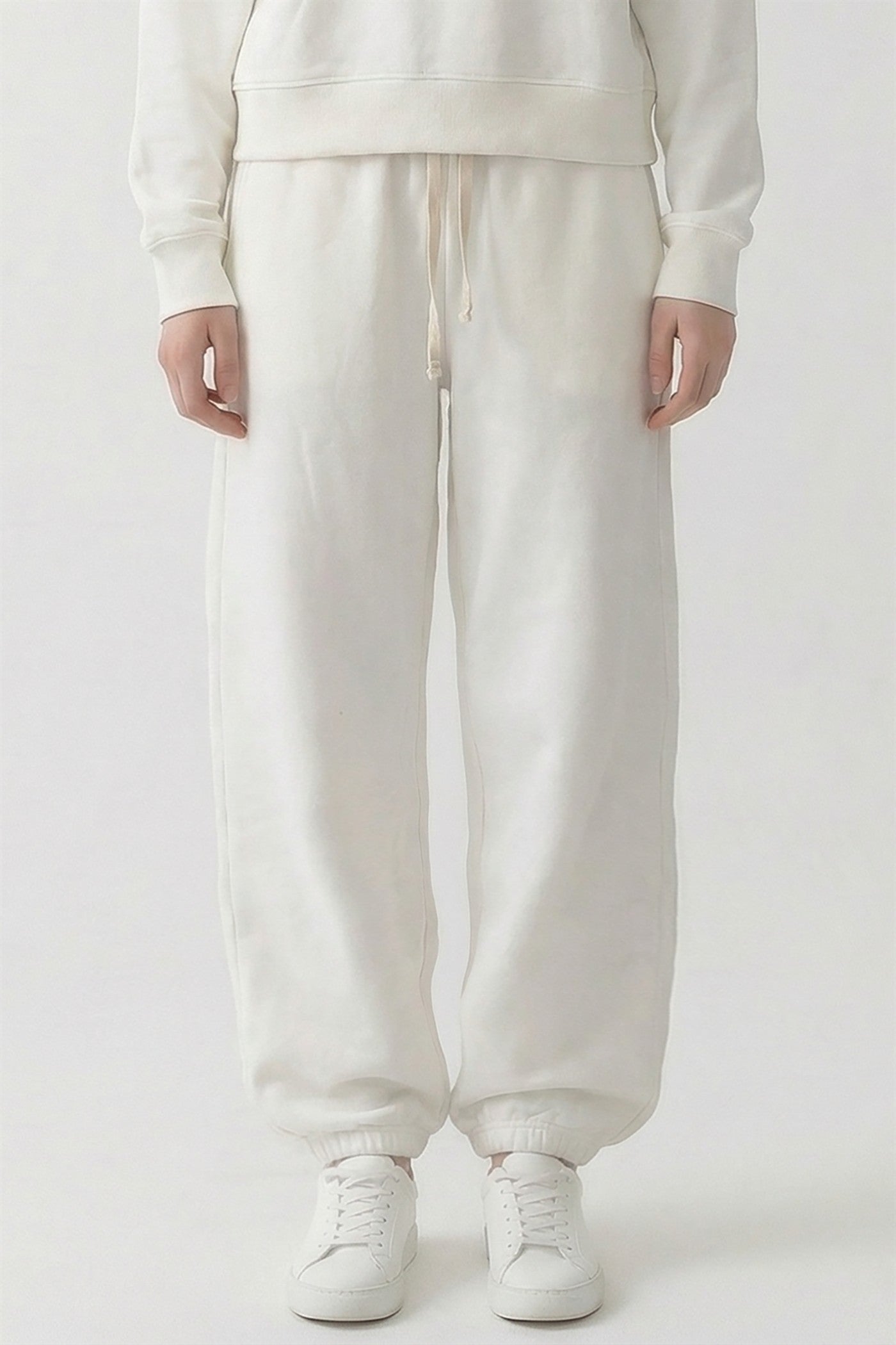 PRE SHRUNK COTTON TERRY WIDE JOGGER PANTS