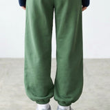 PRE SHRUNK COTTON TERRY WIDE JOGGER PANTS
