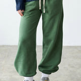 PRE SHRUNK COTTON TERRY WIDE JOGGER PANTS