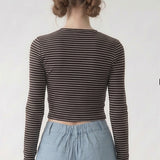 LONG SLEEVE STRIPED T SHIRT