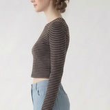 LONG SLEEVE STRIPED T SHIRT