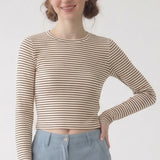 LONG SLEEVE STRIPED T SHIRT