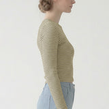 LONG SLEEVE STRIPED T SHIRT