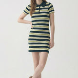 SHORT SLEEVE SWEATER  DRESS