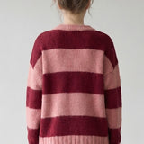 BOLD STRIPE OVERSIZE SWEATER