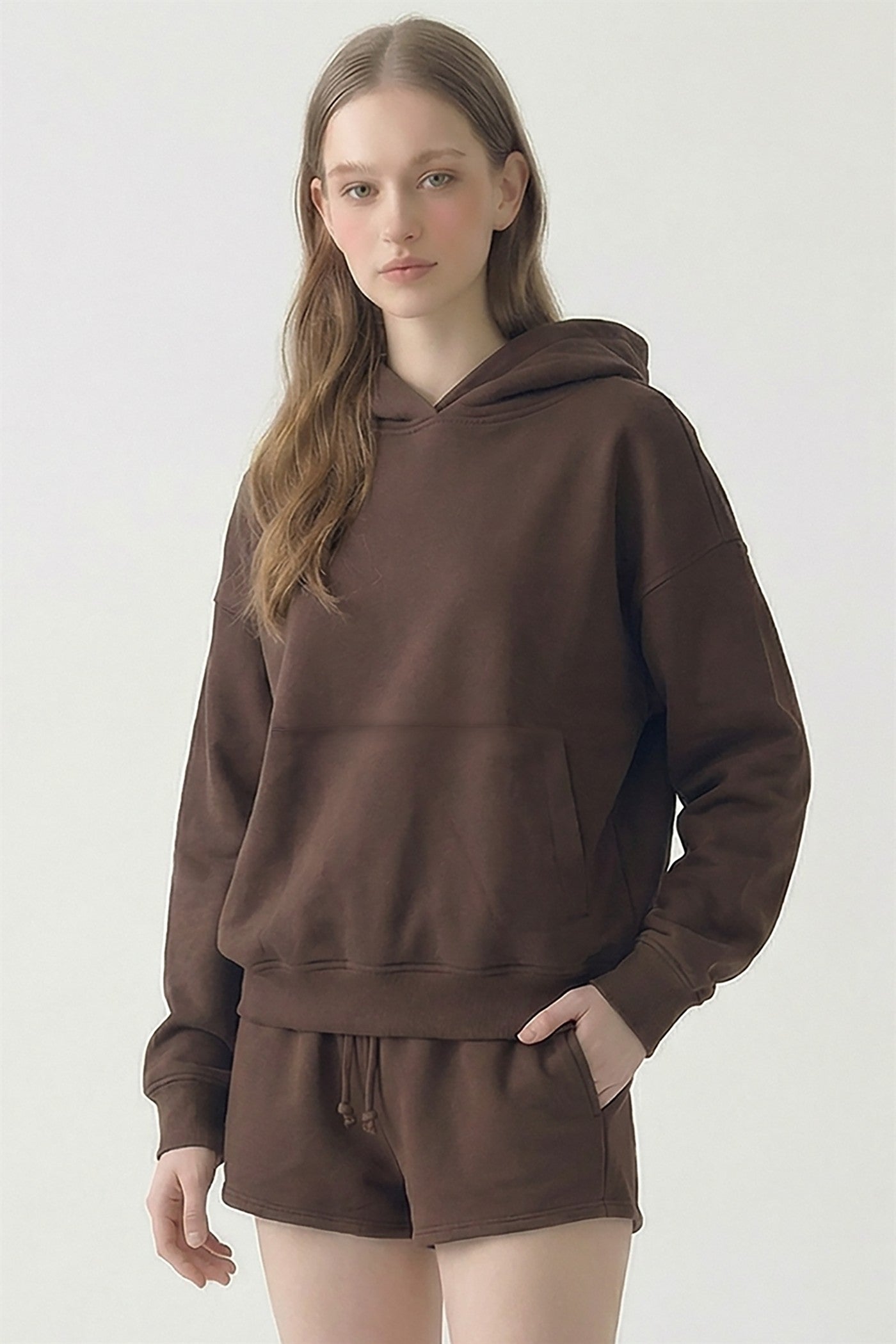 PRE SHRUNK COTTON TERRY KANGAROO HOODIE