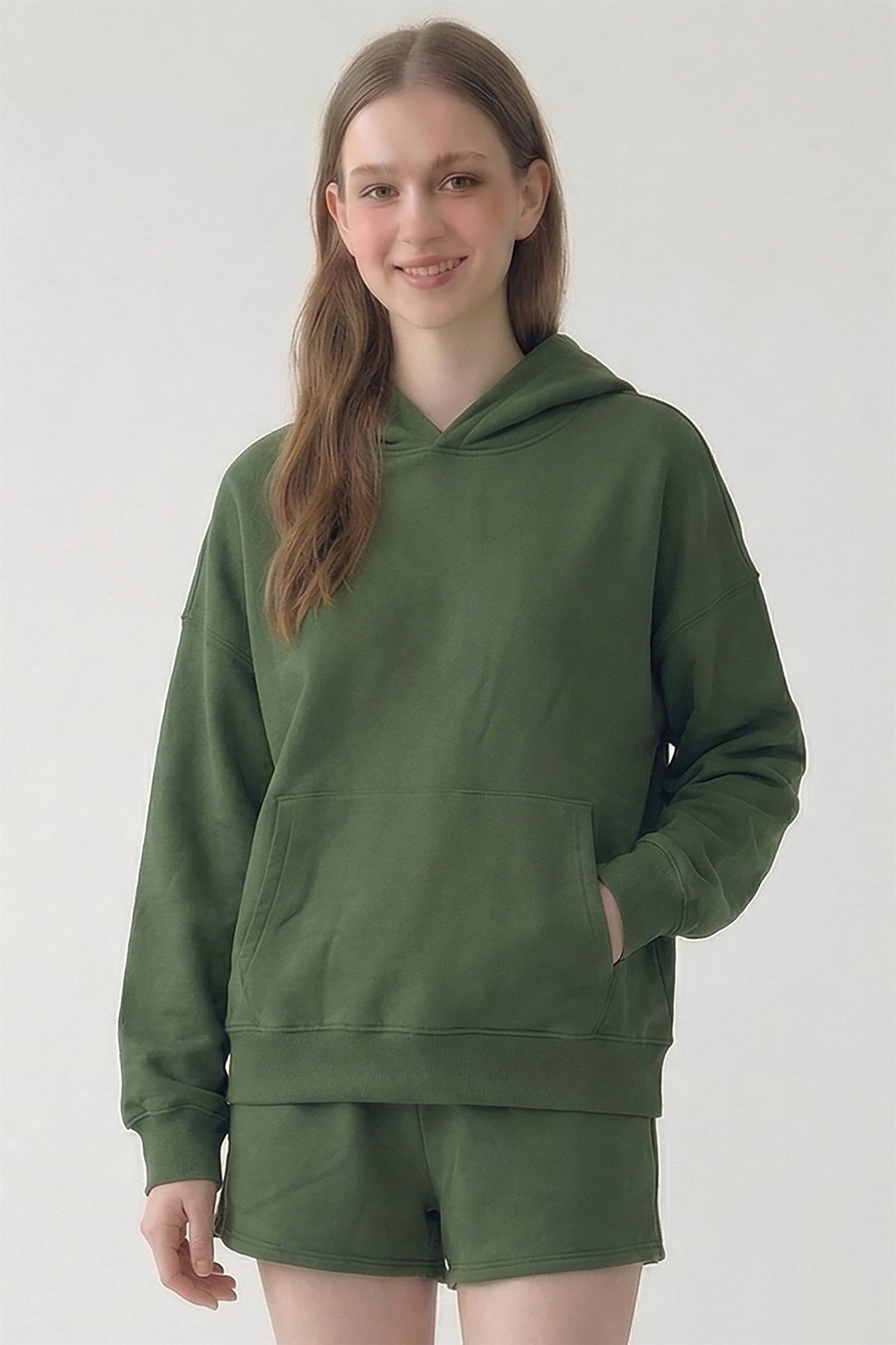 PRE SHRUNK COTTON TERRY KANGAROO HOODIE