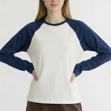 RETRO CONTRAST BASIC RAGLAN T SHIRT