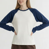 RETRO CONTRAST BASIC RAGLAN T SHIRT