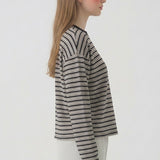 RELAXED STRIPED T SHIRT